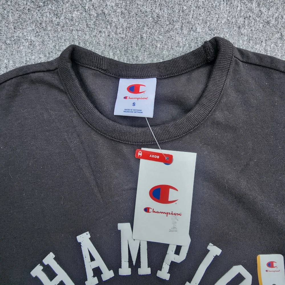 Champion Men’s Black Graphic Logo T-Shirt - Picture 2 of 3